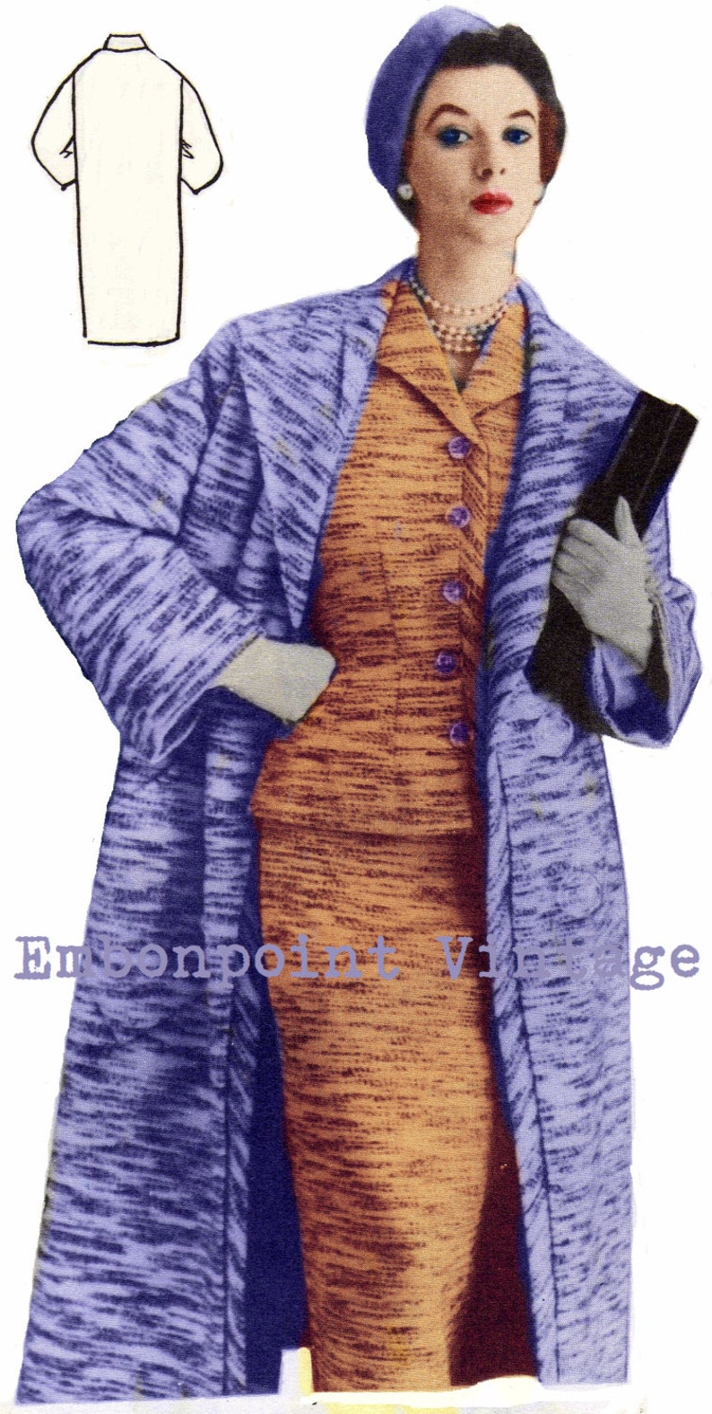 Vintage Sewing Patterns Plus Size or Any Size 1956 Suit - Etsy