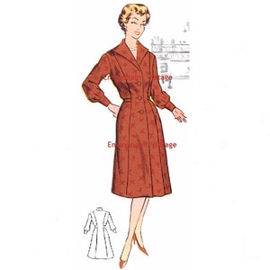Plus Size (oder jede Größe) Vintage 1950er Jahre Schnittmuster - PDF - Schnittmuster Nr. 43: Ann