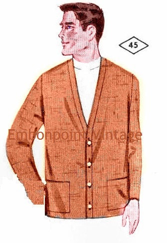 Plus Size (or Any Size) Vintage 1969 Men's Jacket Pattern - PDF ...
