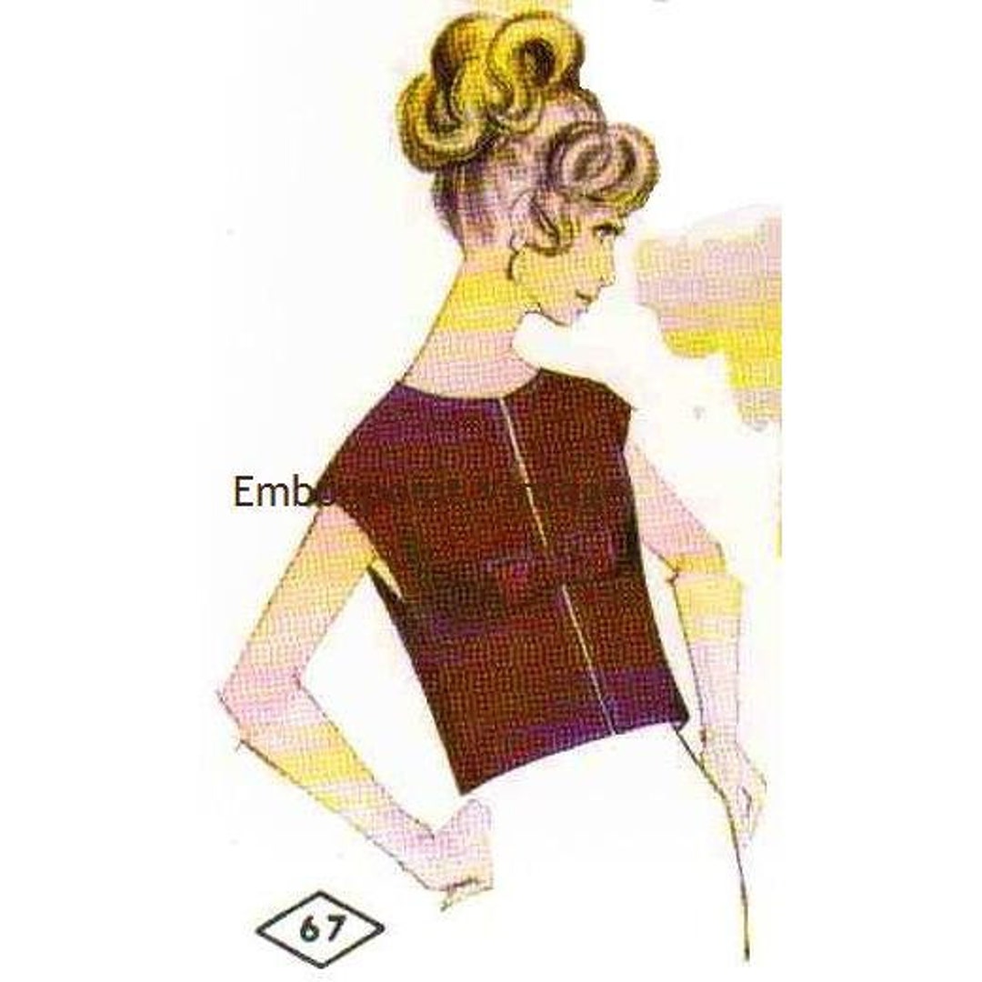 Plus Size (or Any Size) Vintage 1969 Evening Jacket Pattern - PDF ...