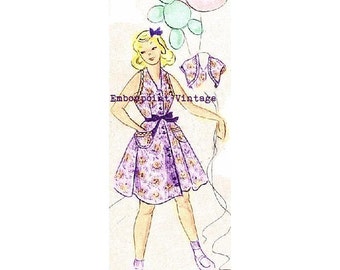 Plus Size (or any size) Vintage Dress and bolero Sewing Pattern - PDF - Pattern No 113 Hattie 1940s 40s 1950s 50s