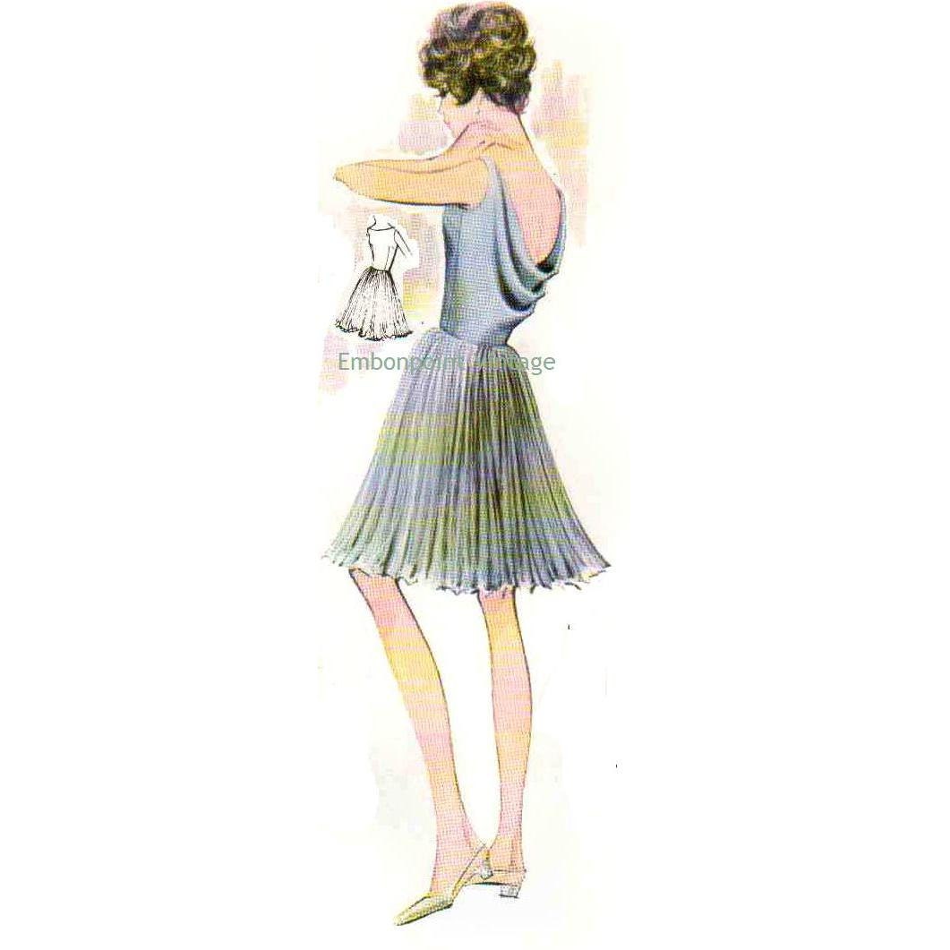 sachin and babi light blue dress 1969 Cocktail Dress
