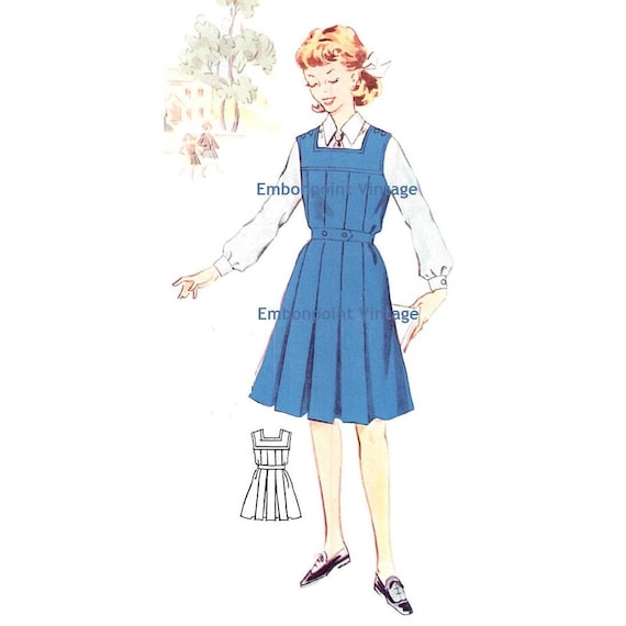 Plus Size (or any size) Vintage 1950s Dress Pattern - PDF - Pattern No 175: Lynne
