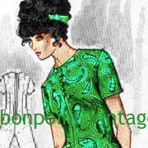 Plus Size or any size Vintage 1969 Pantdress Pattern PDF Pattern No 162 Jeannine image 2