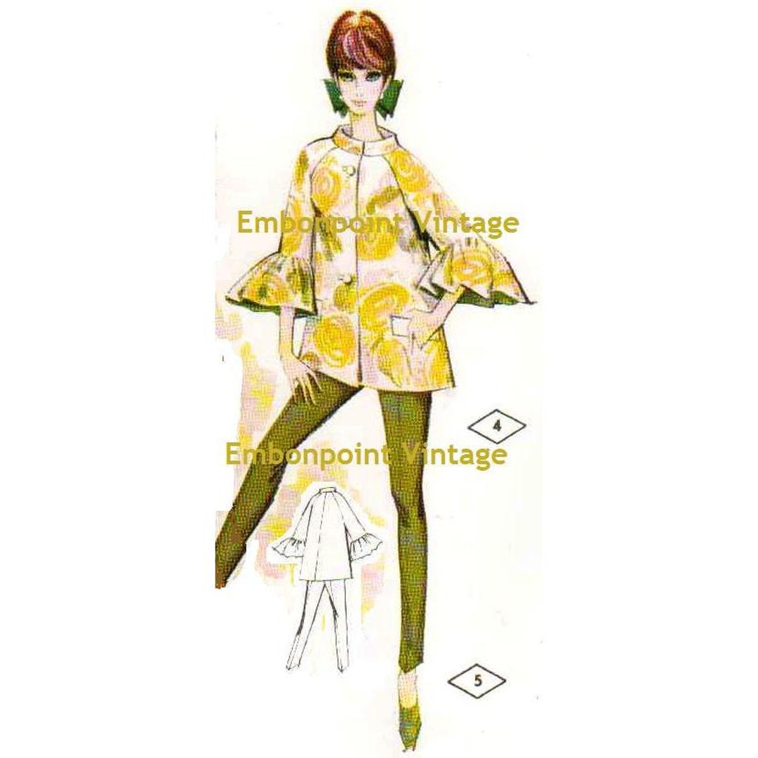 Plus Size (or Any Size) Vintage 1969 Womens Jacket Pattern - PDF ...