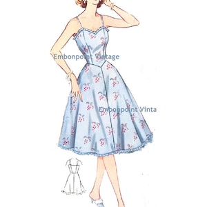 Plus Size (or any size) Vintage 1950s Petticoat Pattern - PDF - Pattern No 214 Melanie Petticoat