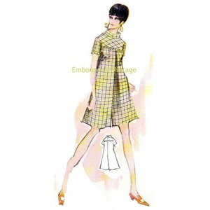 Plus Size (oder jede Größe) Vintage 1969 HosenKleider Schnittmuster - PDF - Pattern No 100 Alma