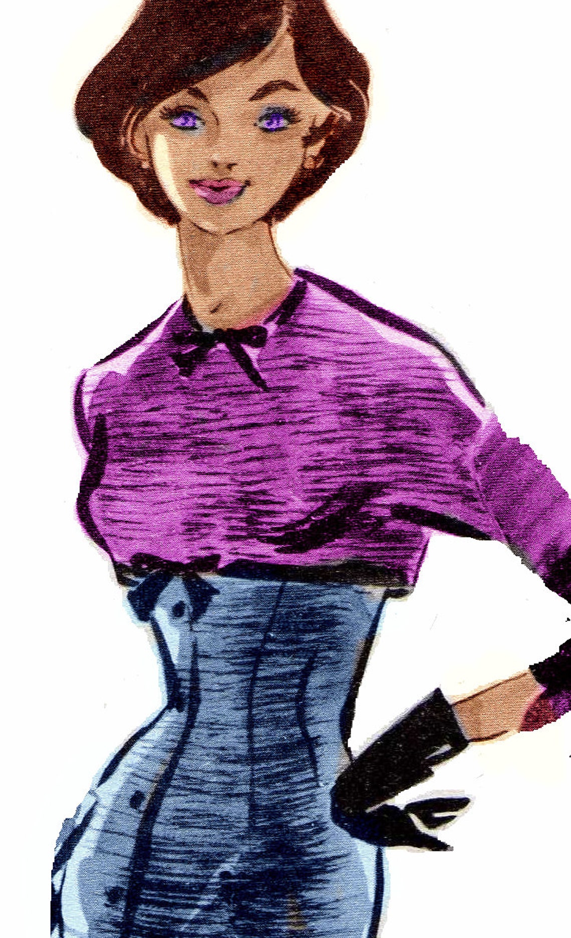 Vintage Sewing Patterns Plus Size or Any Size 1956 Wiggle Etsy