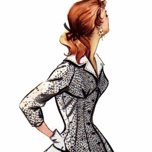 Vintage Sewing Pattern 1956 Swing Dress PDF Plus Size or Any - Etsy