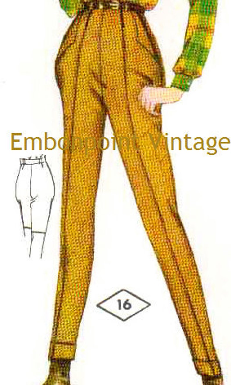 Plus Size or Any Size Vintage 1969 Womens Jodhpurs Pattern Etsy