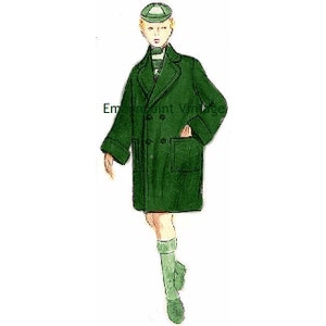 Talla grande (o cualquier tamaño) Vintage 1949 Patrón de costura de abrigo - PDF - Patrón No 107 Ellis 1940s 40s 1950s 50s