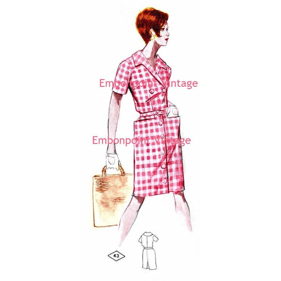 Plus Size Retro Pattern Plus Size (or Any Size) Vintage 1969 Dress Pattern - PDF - Pattern No ...