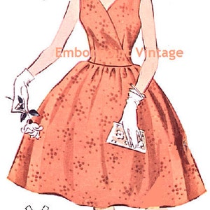 Plus Size or any size Vintage 1950s Dress Pattern PDF Pattern No 3: Linda image 2