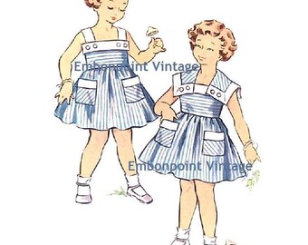 Plus Size (or any size) Vintage 1950s Dress Pattern - PDF - Pattern No 157 158 Gayle