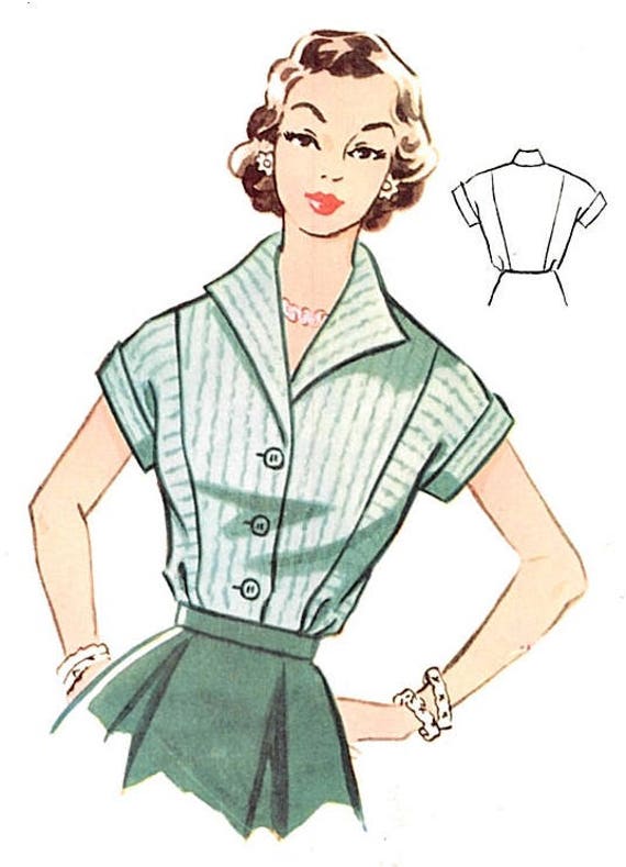 vintage 1950s blouse