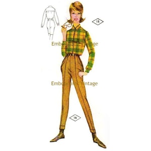 Plus Size (or any size) Vintage 1969 Womens Jodhpurs Pattern - PDF - Pattern No 16 Helen