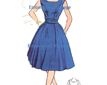 Patron de robe vintage des années 1950 grande taille (ou n'importe quelle taille) - PDF - Patron No 60 Kathryn