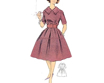 Plus Size (or any size) Vintage 1950s Dress Pattern - PDF - Pattern No 78 Phyllis