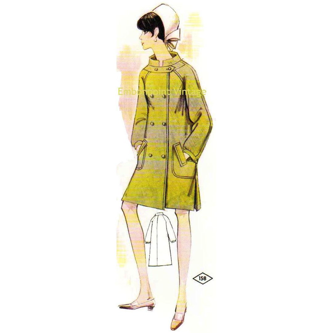 Plus Size (or Any Size) Vintage 1969 Coat Pattern - PDF - Pattern No ...