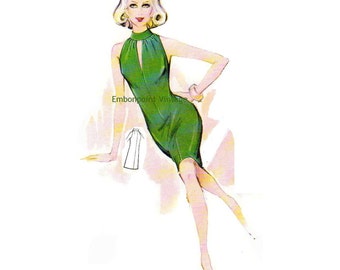 Plus Size (or any size) Vintage 1969 Dress Pattern - PDF - Pattern No 99 Beatrice