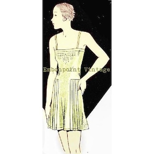 Plus Size (or any size) 1934 Vintage Combination Slip Sewing Pattern - PDF - Pattern No 14 Adele 1930s 30s  Instant Download