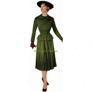 Vintage Sewing Patterns Plus Size (or any size) 1956 Suit Jacket & Skirt - PDF - Pattern No 48 Suzan 1950s 50s  Instant Download Rockabilly