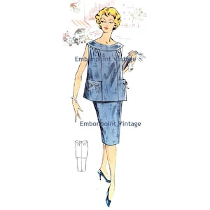 Plus Size (or any size) Vintage 1950s Maternity Skirt Pattern - PDF - Pattern No 71b Jo Skirt