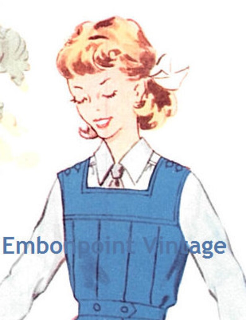 Plus Size (or any size) Vintage 1950s Dress Pattern - PDF - Pattern No 175: Lynne image 2