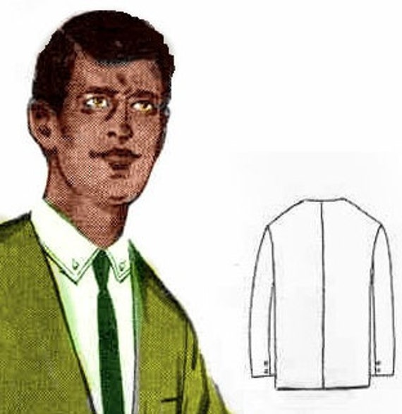 Plus Size (or Any Size) Vintage 1969 Men's Sports Jacket Pattern