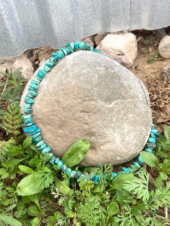 Beautiful Chunk Turquoise-Native American Necklace