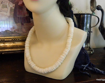 Vintage Large Heishi shell Santo Domingo Native American Necklace