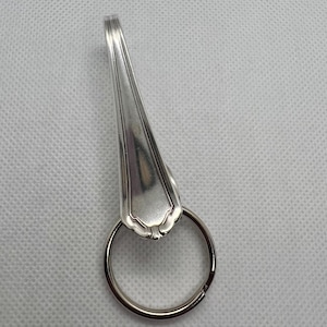 Vintage Silverware purse hook, Knights Bridge pattern by Heritage keyring, Vintage silverware keychain, Key Ring, purse key hook