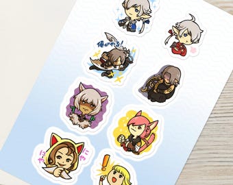 FFXIV LINE Scions Shadowbringers Sticker sheet