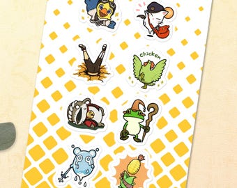 FFXIV LINE Minions and Friends Set 2 Sticker sheet