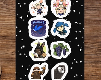 FFXIV LINE Endwalker Sticker sheet
