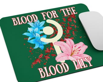 Blood for the Blood Lily FFXIV White Mage Mouse pad