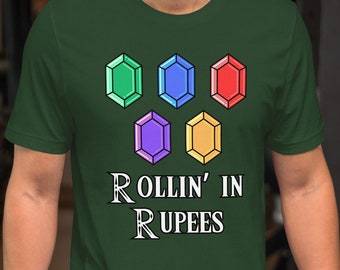 Rollin' in Rupees Legend of Zelda inspired Unisex t-shirt