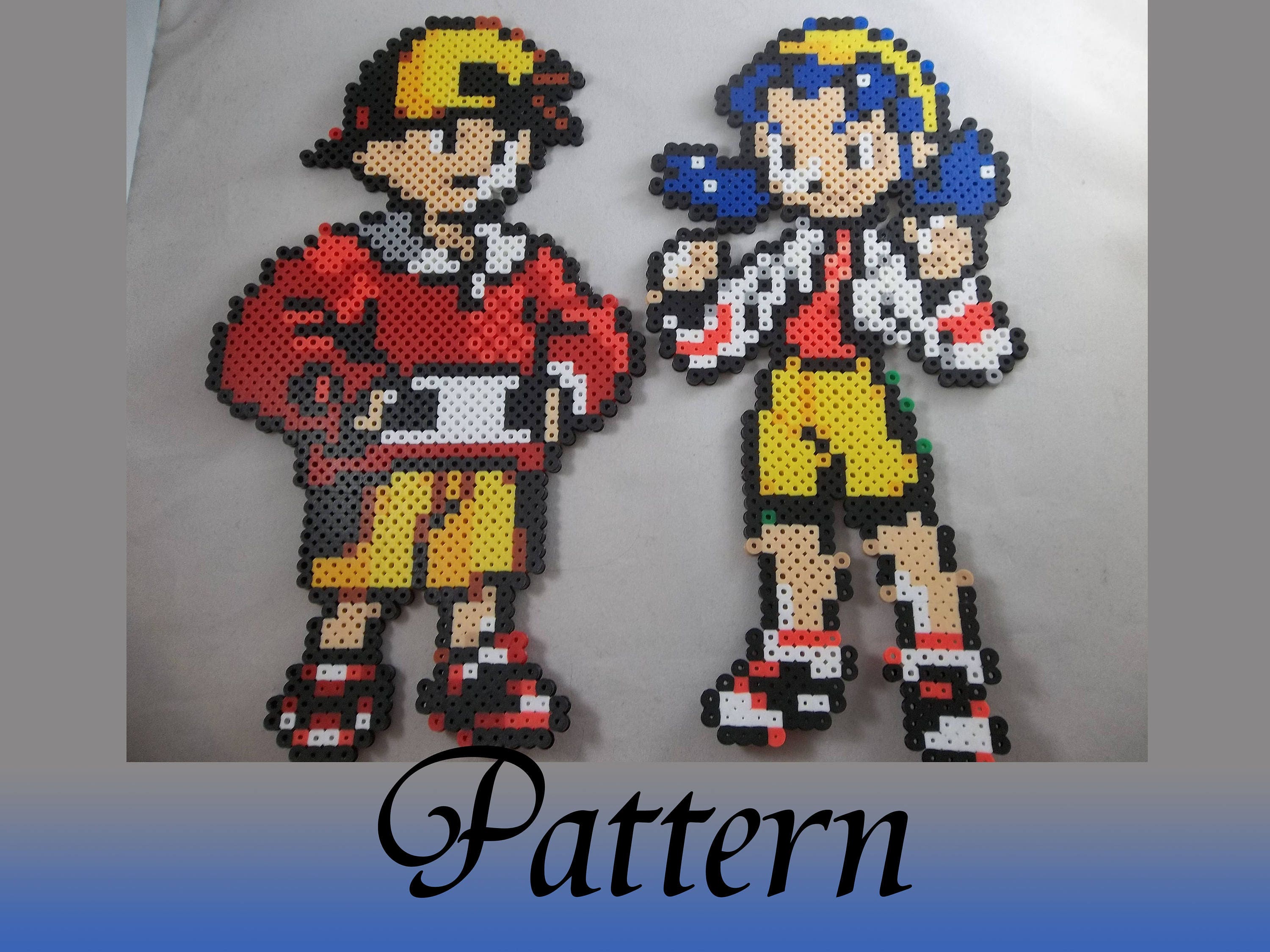 Trainer Red Perler Beads  Pokemon perle, Perles hama pokemon, Perles hama