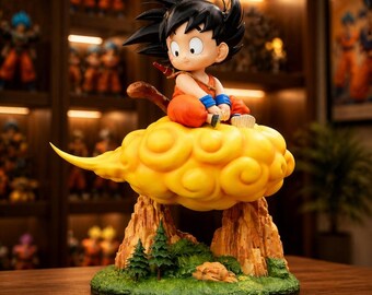 Kid Goku Flying Nimbus Figure: Dragon Ball Z Anime Collectible Statue