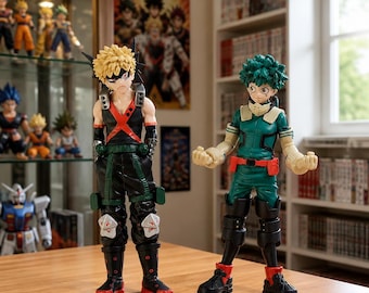 My Hero Academia Izuku Midoriya Katsuki Bakugo Figures (17cm PVC Anime Collectible)