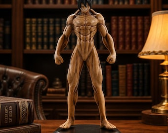 Titan Warrior Figure Standing & Crouching Version PVC Collectible Display Model Statue Gift