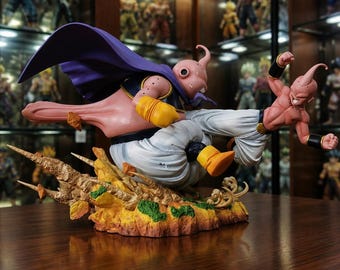 Dragon Ball Z Majin Buu vs Fat Buu PVC Statue: Anime Battle Display Model