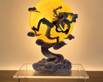 26cm LED Moon Light Anime Figure PVC Collectible Display Statue