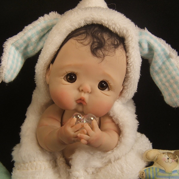 Baby Tutorial Instructions on how to make full sculpt OOAK polymer clay baby art dolls by Rasbubby Hill