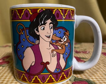 Tasse à café Disney Aladdin vintage