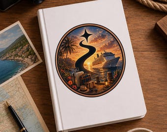 Kreuzfahrt Reisebuch, Urlaubsgedenkbuch, Geführte Reise Notizbuch, Meer Liebhaber Tagebuch Geschenk