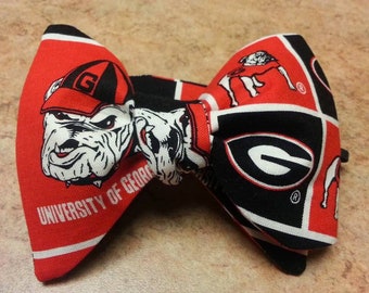 University of Georgia Bulldogs Freestyle BowTieByEDJ