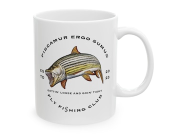 Piscamur Ergo Sumus™ Coffee Mug, (11oz, 325mL) - Tigerfish