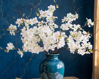 Künstliche Kirschblütenzweige, künstliche Seidenblumen für Vasenarrangements, Hochzeits- und Heimdekoration