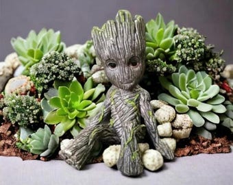 Figurine d'arbre miniature, ornement de jardin féerique pour pots de fleurs, décoration intérieure et extérieure